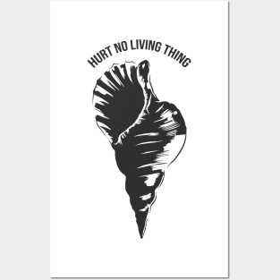 'Hurt No Living Thing' Ocean Conservation Shirt Posters and Art